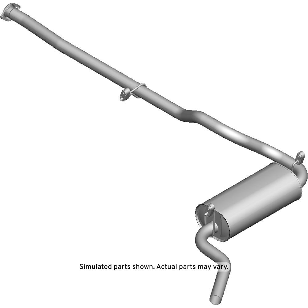 GM Genuine Parts Exhaust Muffler with Exhaust Pipe