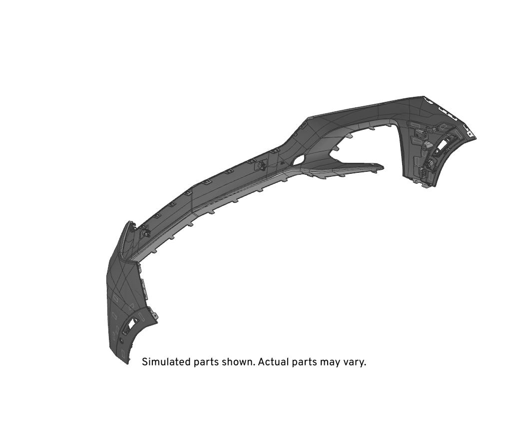 GM Genuine Parts Primed Front Bumper Upper Fascia