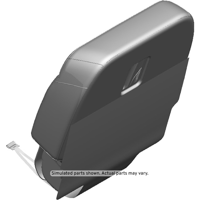 GM Genuine Parts Black Rear Driver Side Seat Back Cover