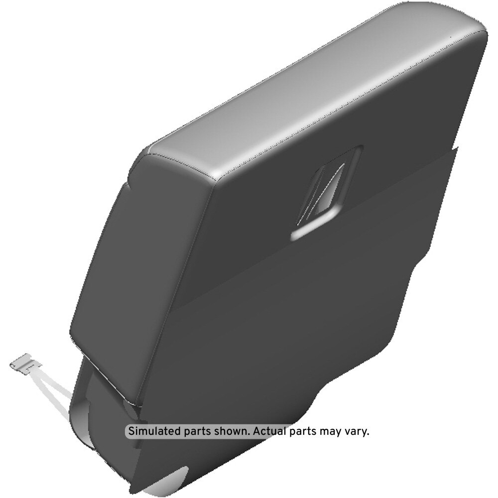GM Genuine Parts Dark Galvanized Cool Rear Passenger Side Seat Back Cover