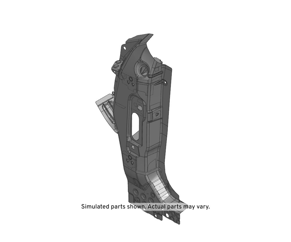 GM Genuine Parts Driver Side Body Hinge Pillar Outer Panel Reinforcement