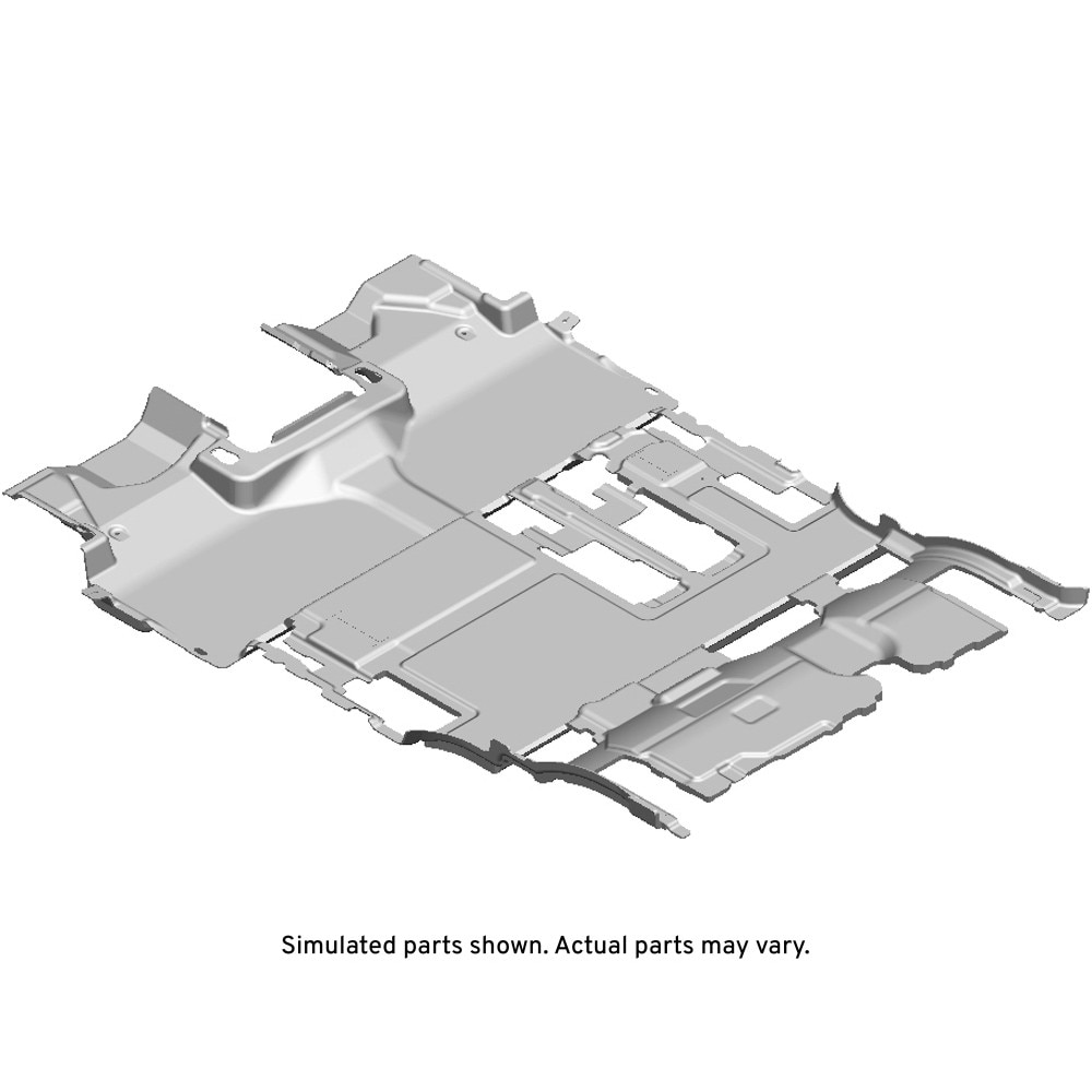 GM Genuine Parts Black Intermediate Floor Panel Carpet
