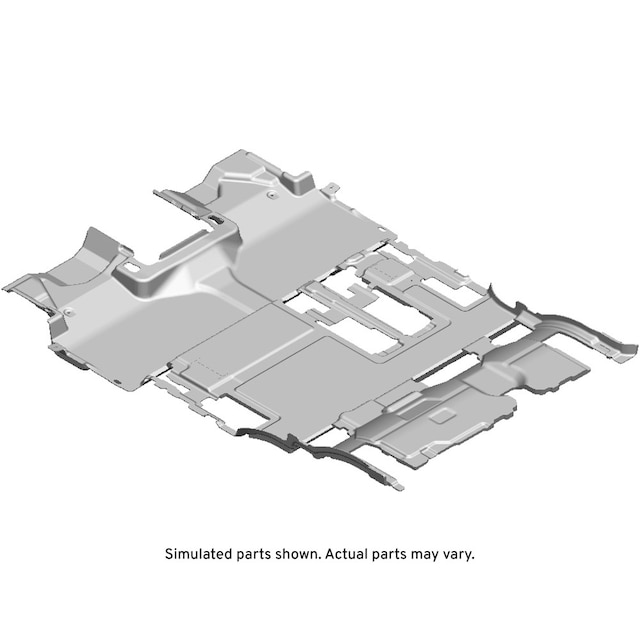 GM Genuine Parts Black Intermediate Floor Panel Carpet