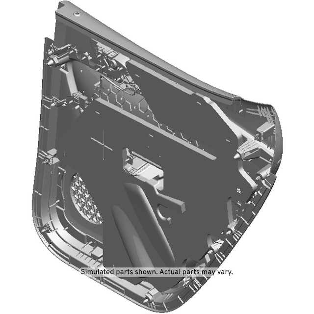 GM Genuine Parts Black Rear Driver Side Door Trim