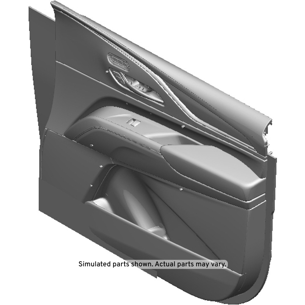 GM Genuine Parts Black Front Passenger Side Door Trim