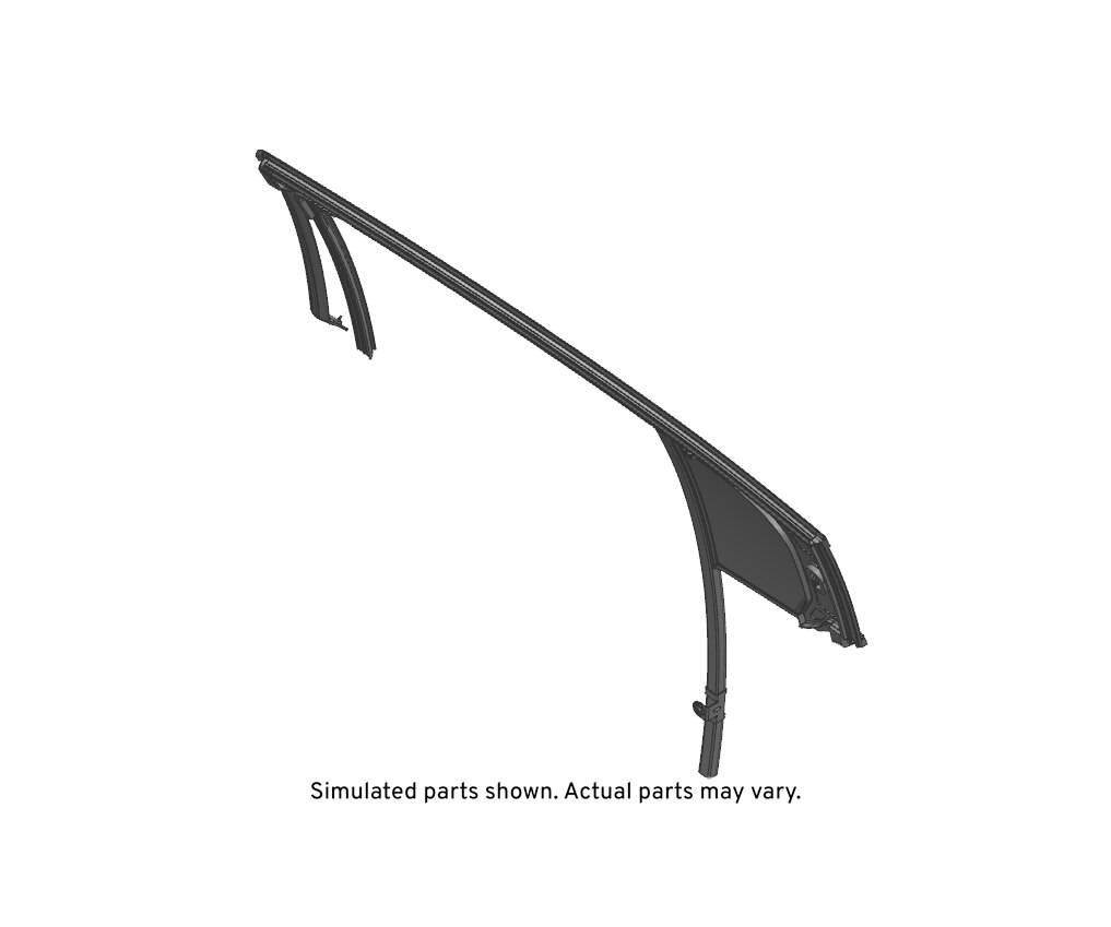 GM Genuine Parts Rear Passenger Side Door Window Weatherstrip