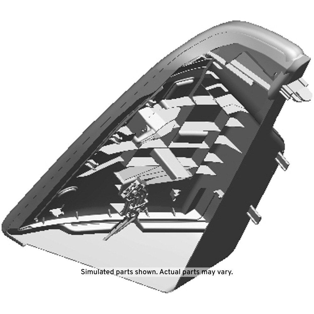 GM Genuine Parts Black Rear Driver Side Seat Back Bolster