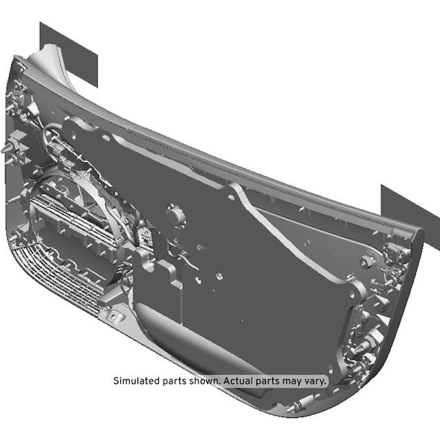GM Genuine Parts Black Front Driver Side Door Trim