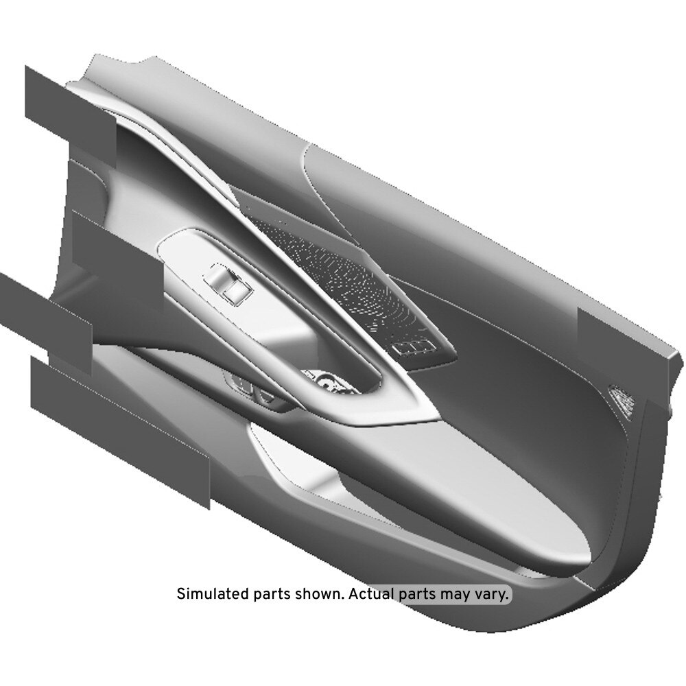 GM Genuine Parts Black Front Passenger Side Door Trim