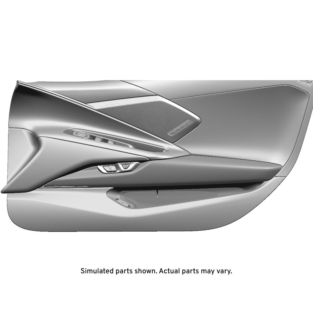 GM Genuine Parts Black Front Passenger Side Door Trim