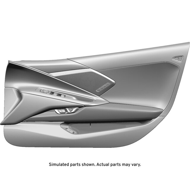 GM Genuine Parts Black Front Passenger Side Door Trim