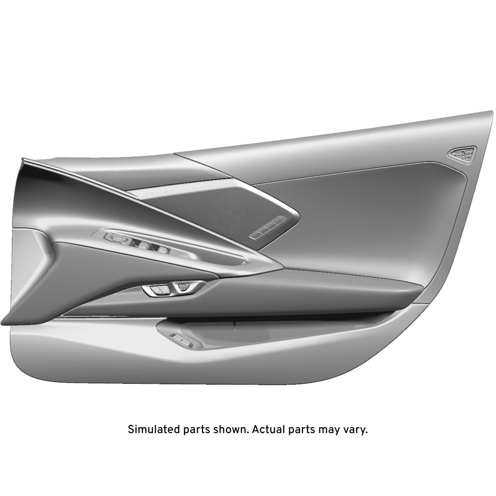 GM Genuine Parts Black Front Passenger Side Door Trim