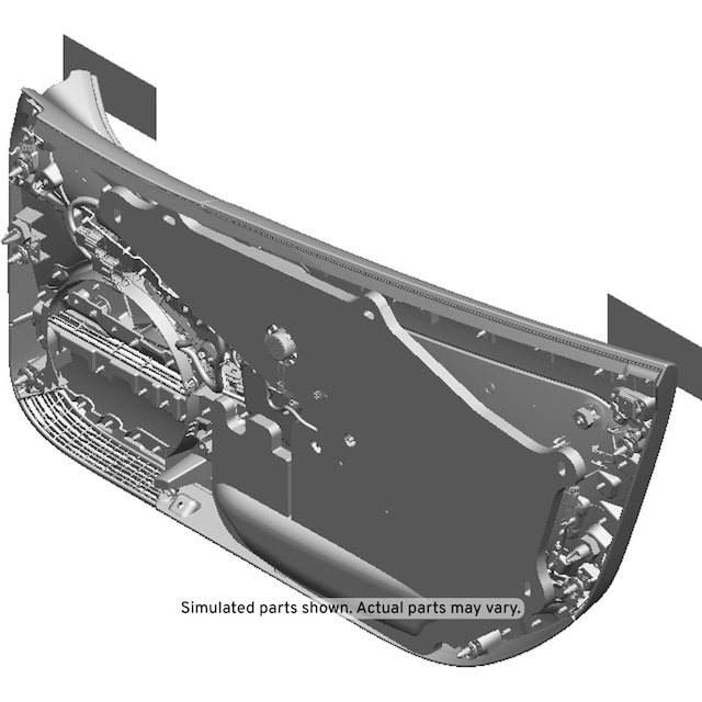 GM Genuine Parts Black Front Driver Side Door Trim
