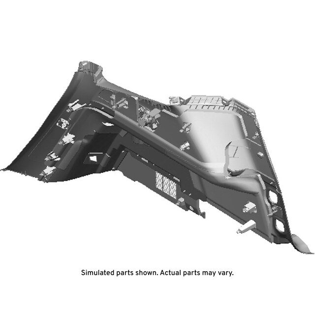 GM Genuine Parts Titanium Driver Side Quarter Lower Rear Trim Panel