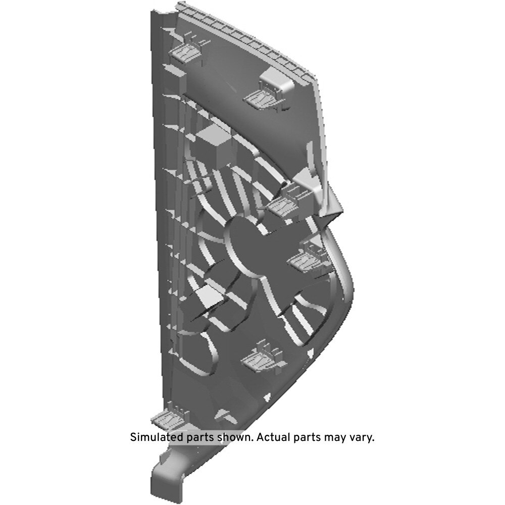 GM Genuine Parts Black Passenger Side Instrument Panel Outer Trim Cover