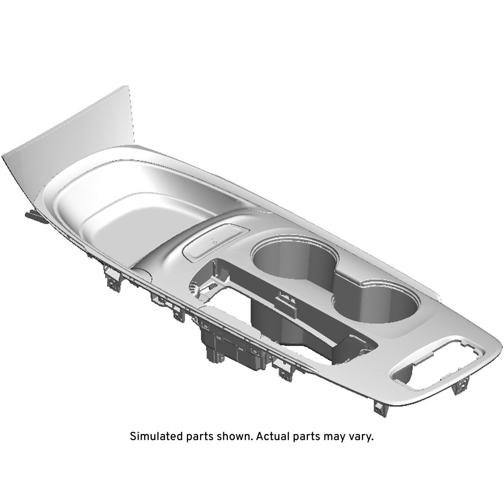 GM Genuine Parts Liquid Palladium Dark Metallic Front Floor Console Trim Plate