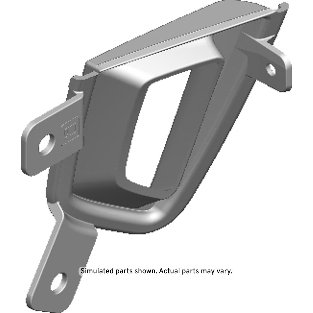 GM Genuine Parts Black Front Bumper Fascia Passenger Side Outer Air Duct