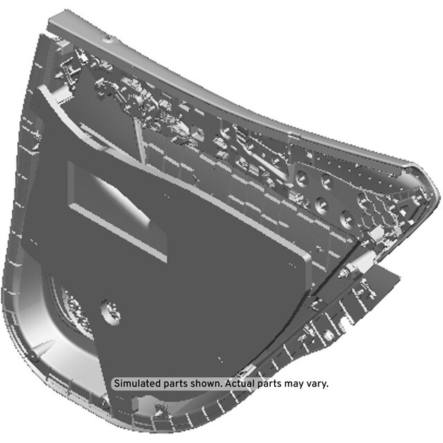 GM Genuine Parts Black Rear Driver Side Door Trim