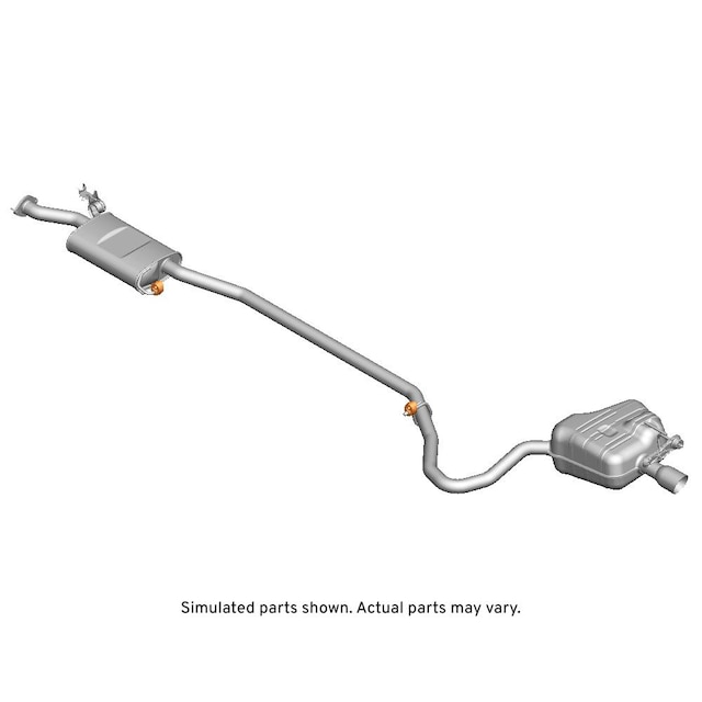 GM Genuine Parts Exhaust Muffler with Exhaust Pipe