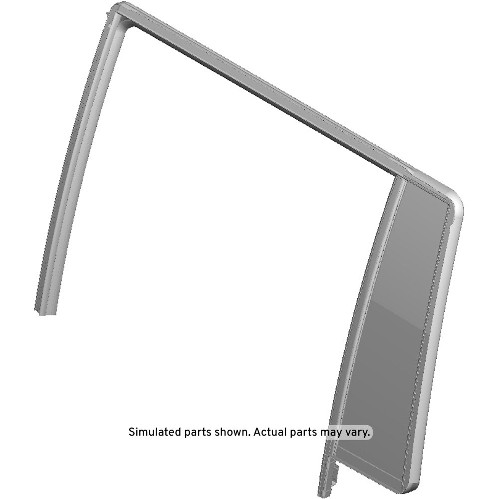 GM Genuine Parts Rear Driver Side Door Window Weatherstrip