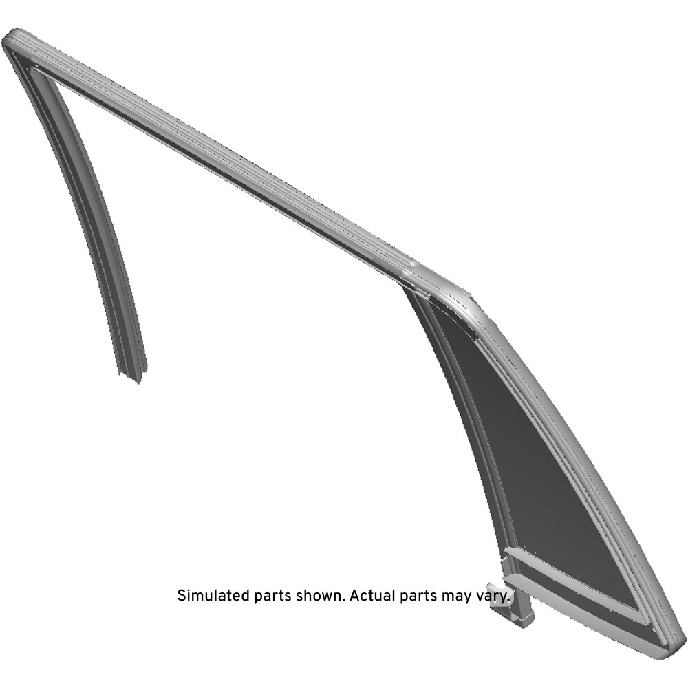 GM Genuine Parts Rear Passenger Side Door Window Weatherstrip