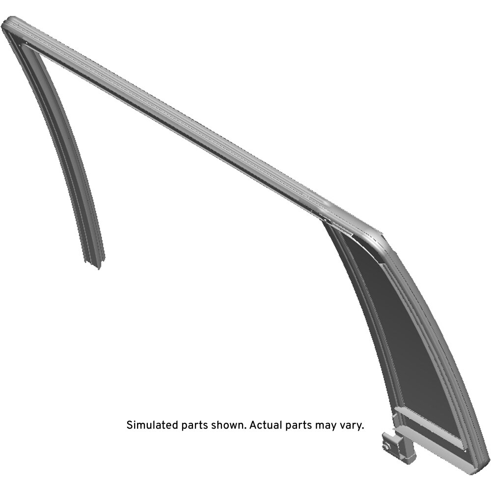 GM Genuine Parts Rear Passenger Side Door Window Weatherstrip