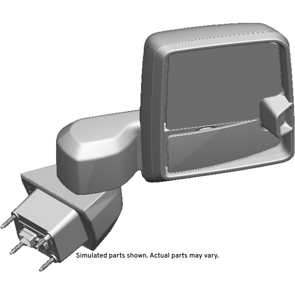 GM Genuine Parts Black Passenger Side Door Mirror