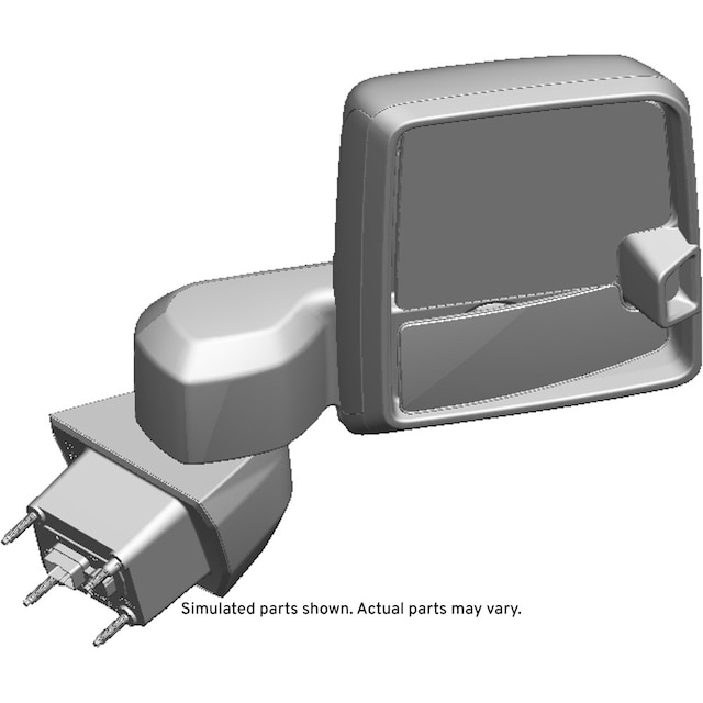 GM Genuine Parts Black Passenger Side Door Mirror