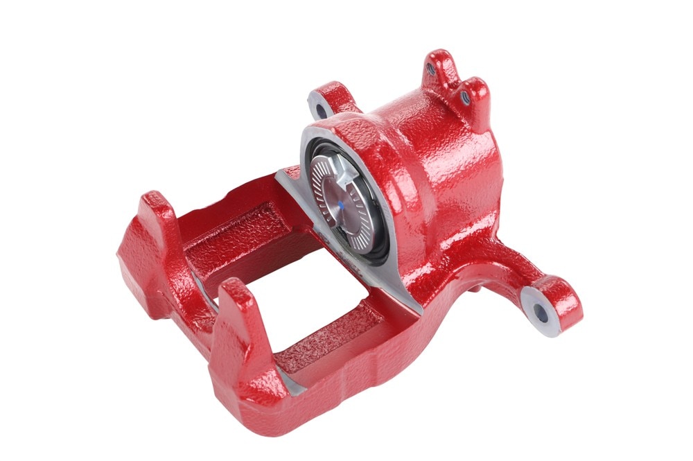 GM Genuine Parts Red Rear Passenger Side Brake Caliper without Pads and Bracket