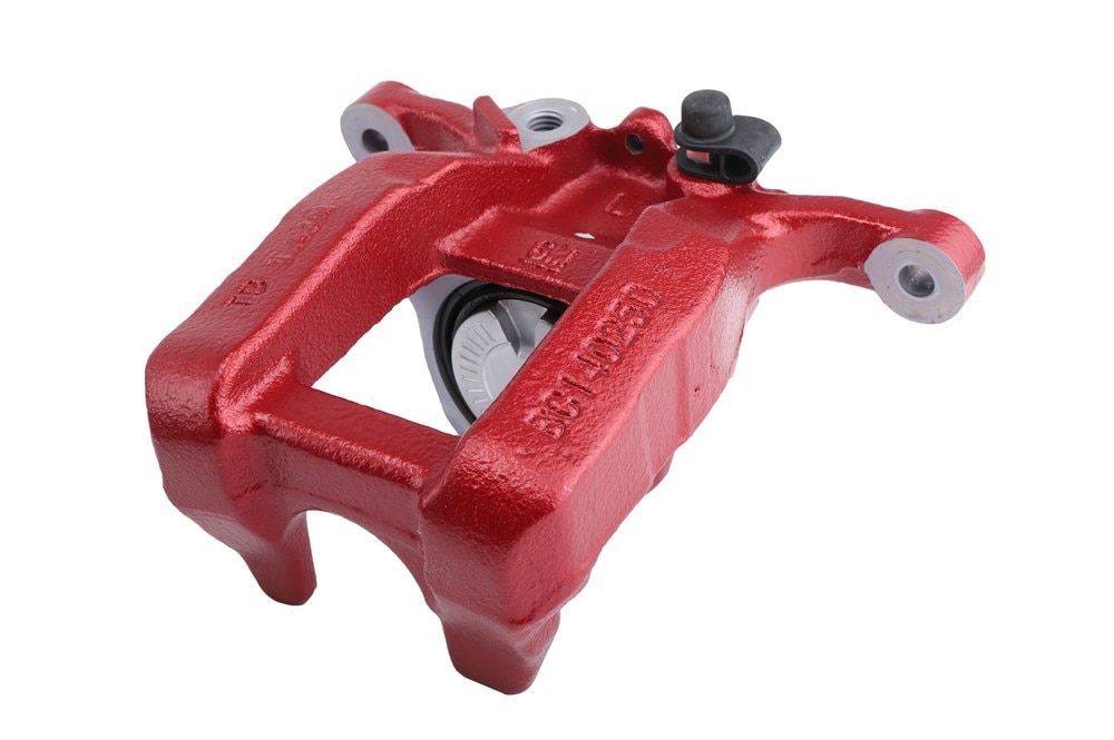 GM Genuine Parts Red Rear Driver Side Disc Brake Caliper without Brake Pads and Bracket