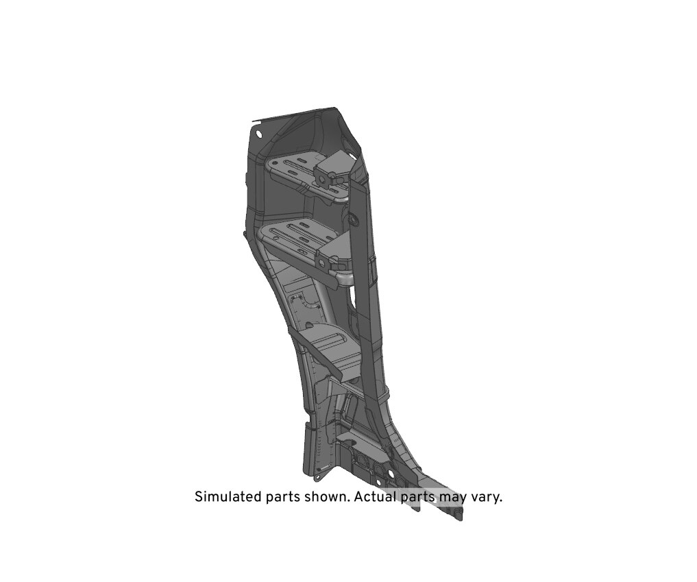 GM Genuine Parts Passenger Side Body Hinge Pillar Outer Panel Reinforcement