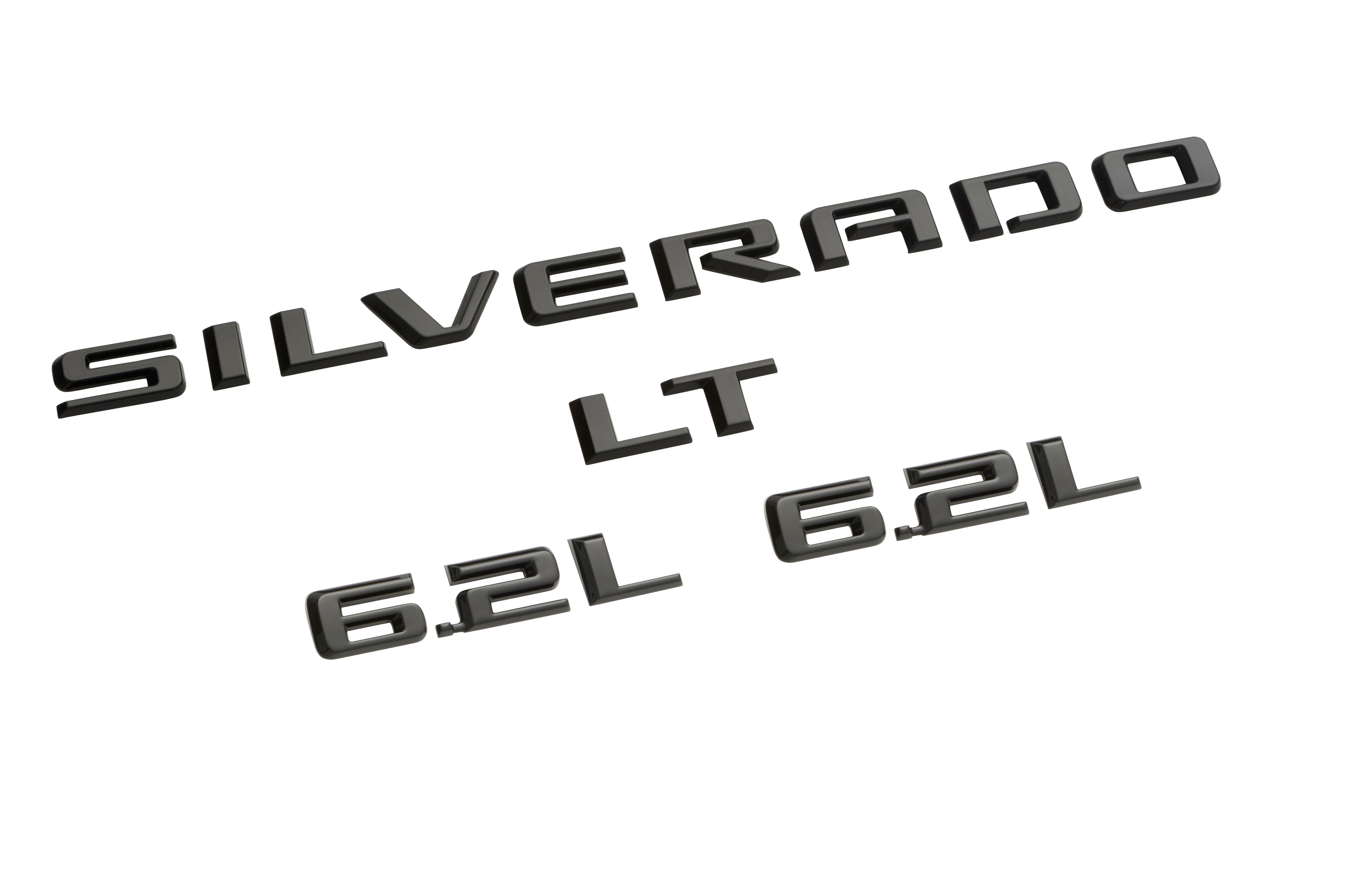 Silverado LT Trail Boss Emblems in Black