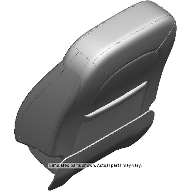 GM Genuine Parts Black/Cinnamon Front Passenger Side Seat Back Cover