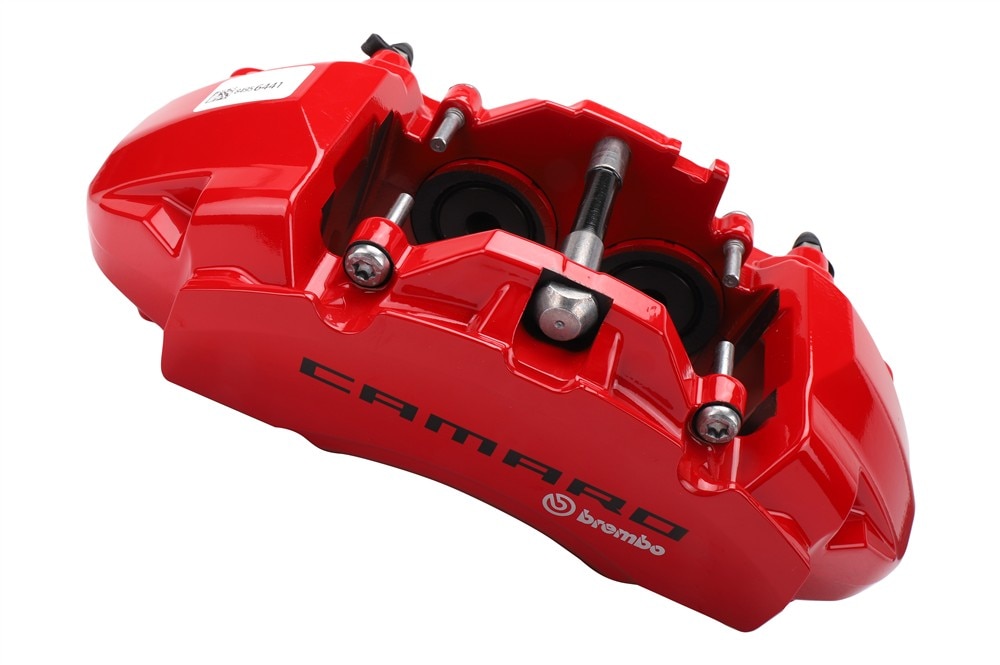GM Genuine Parts Performance Torch Red Front Passenger Side Disc Brake Caliper without Pads and Bracket