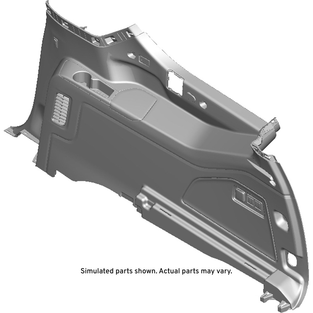 GM Genuine Parts Whisper Beige Passenger Side Quarter Lower Rear Trim Panel