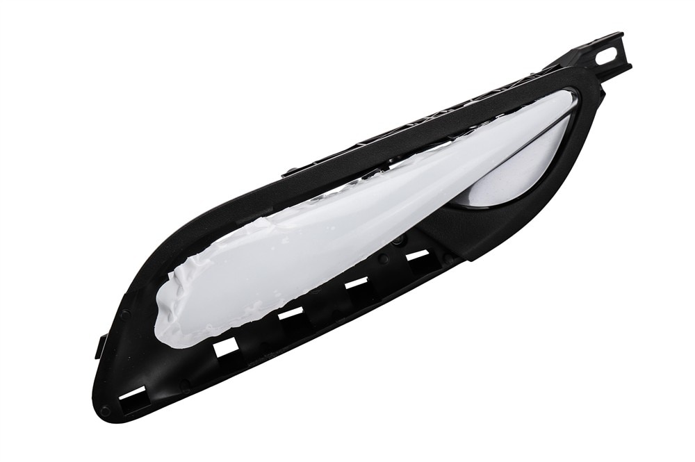 GM Genuine Parts Galvano Silver Rear Driver Side Door Inside Handle