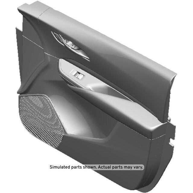GM Genuine Parts Jet Black Front Passenger Side Door Trim