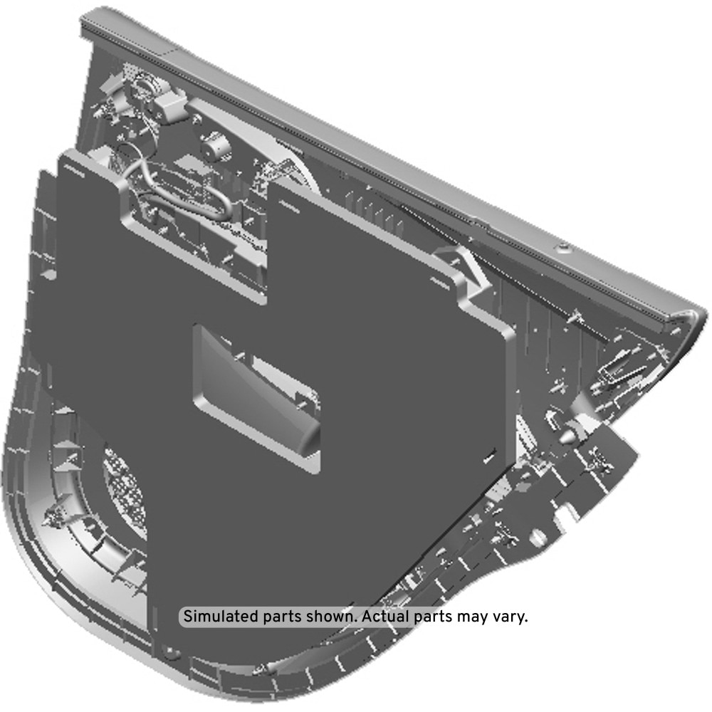 GM Genuine Parts Black Rear Driver Side Door Trim