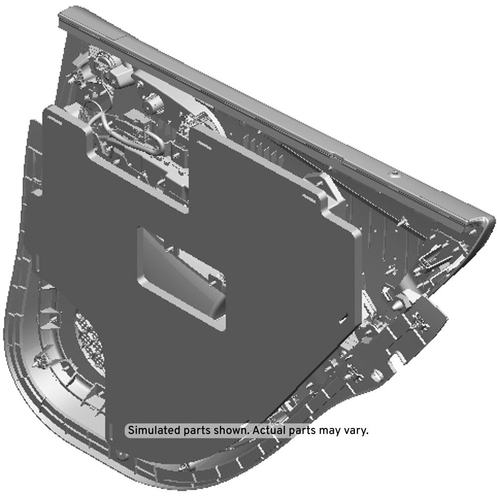 GM Genuine Parts Black Rear Driver Side Door Trim