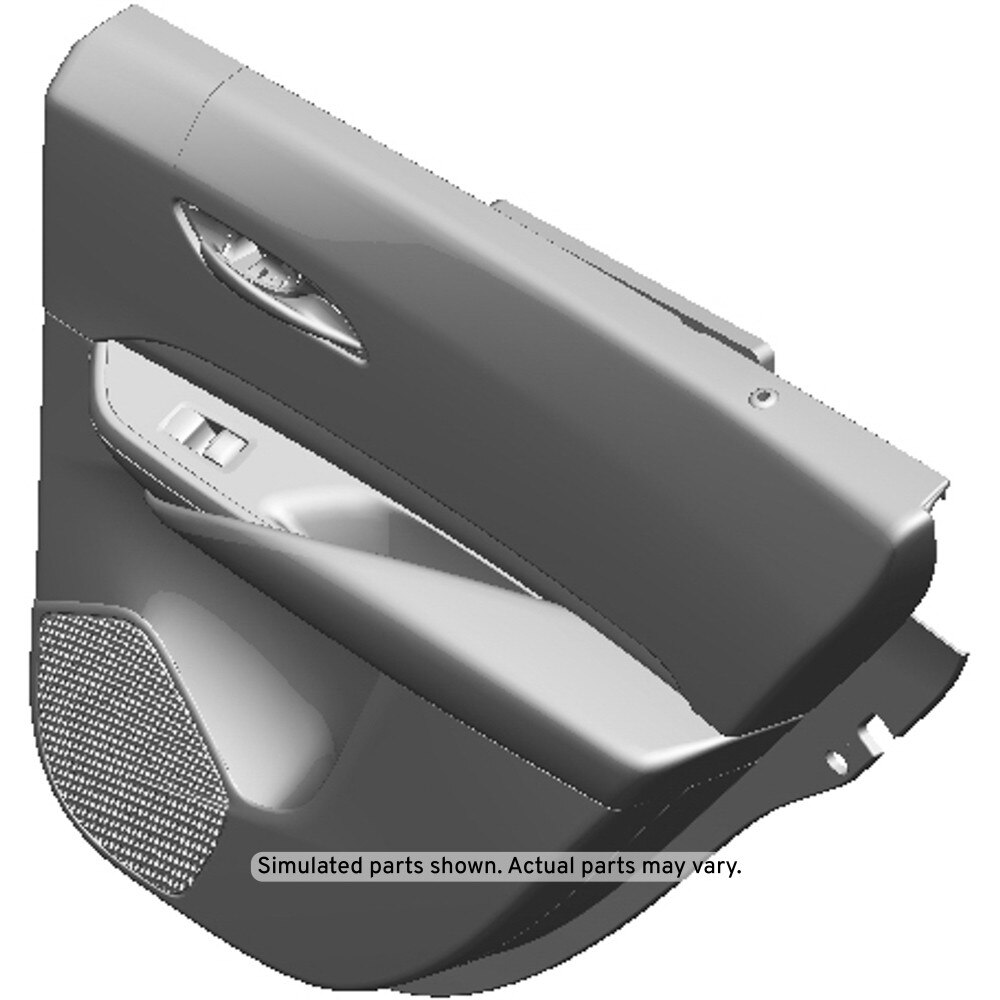 GM Genuine Parts Black Rear Passenger Side Door Trim