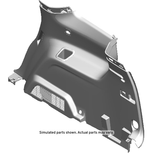 GM Genuine Parts Ash Gray Passenger Side Quarter Lower Rear Trim Panel