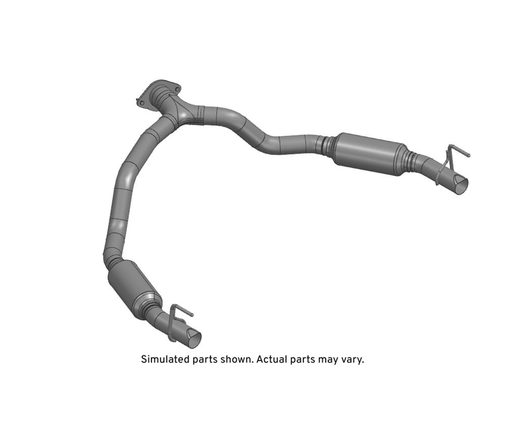 GM Genuine Parts Exhaust Rear Muffler with Exhaust Pipe