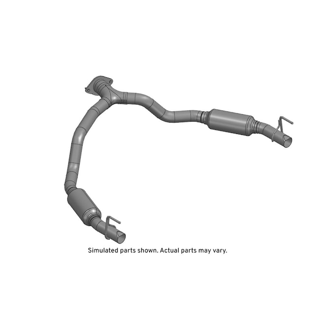 GM Genuine Parts Exhaust Rear Muffler with Exhaust Pipe