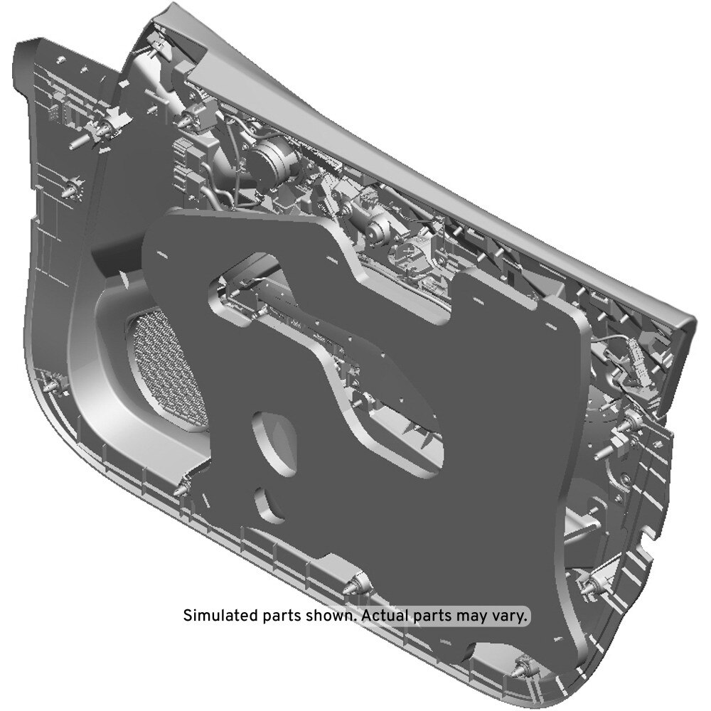 GM Genuine Parts Black Front Driver Side Door Trim