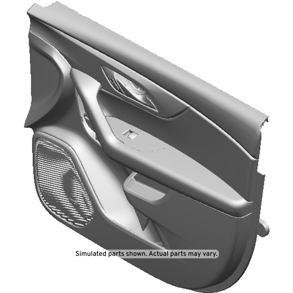 GM Genuine Parts Black Front Passenger Side Door Trim