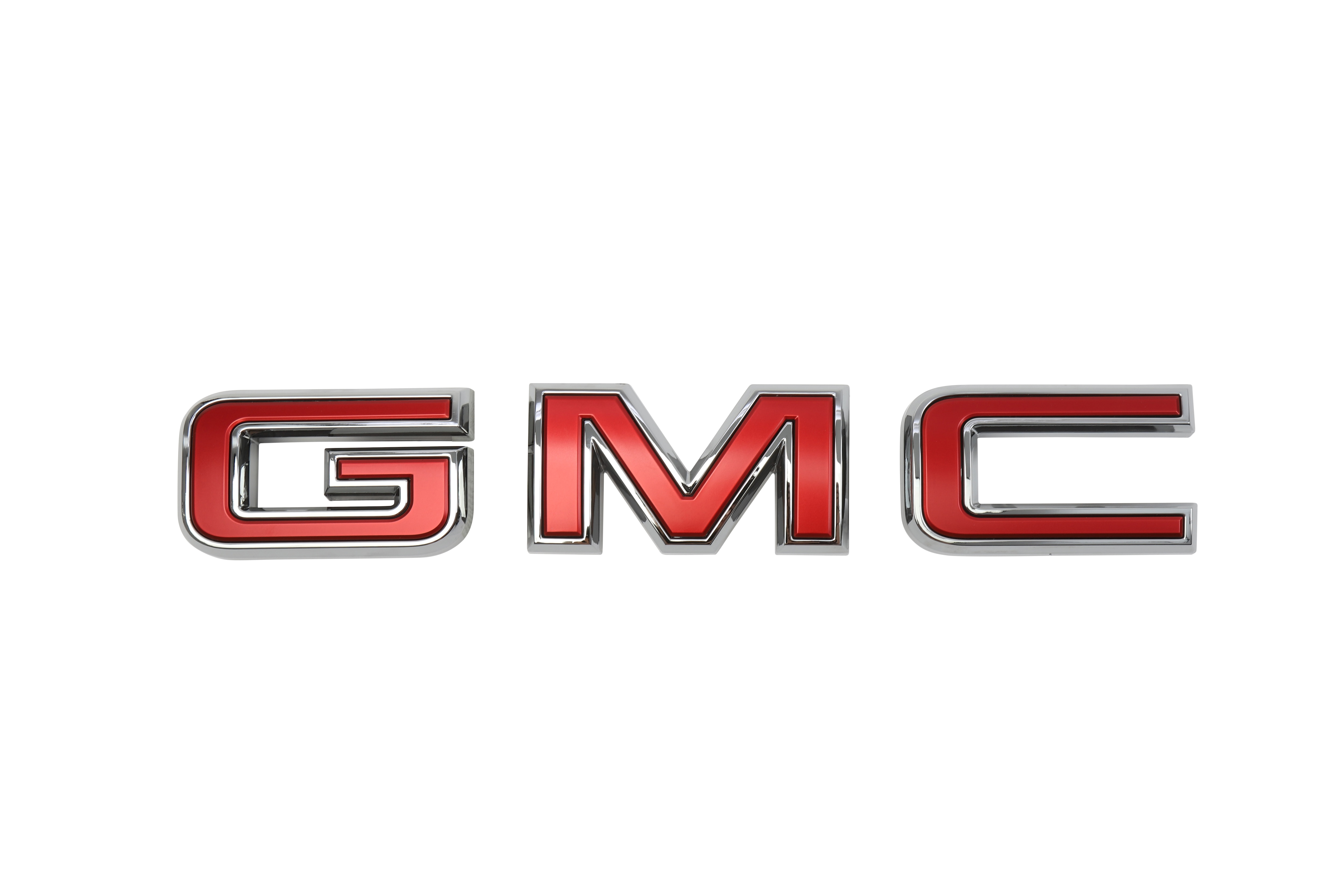 Front Illuminated GMC Emblem in Red