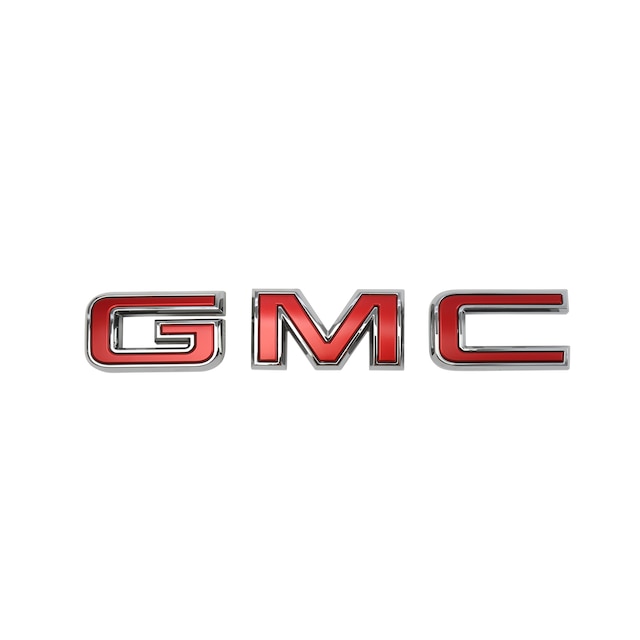 Front Illuminated GMC Emblem in Red
