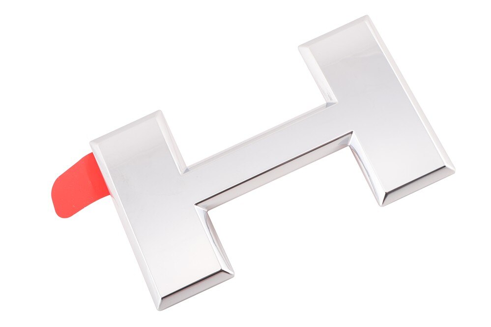 GM Genuine Parts Galvano Silver Tailgate Letter H