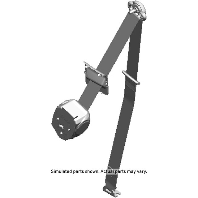 GM Genuine Parts Black 3rd Row Driver Side Seat Belt Retractor
