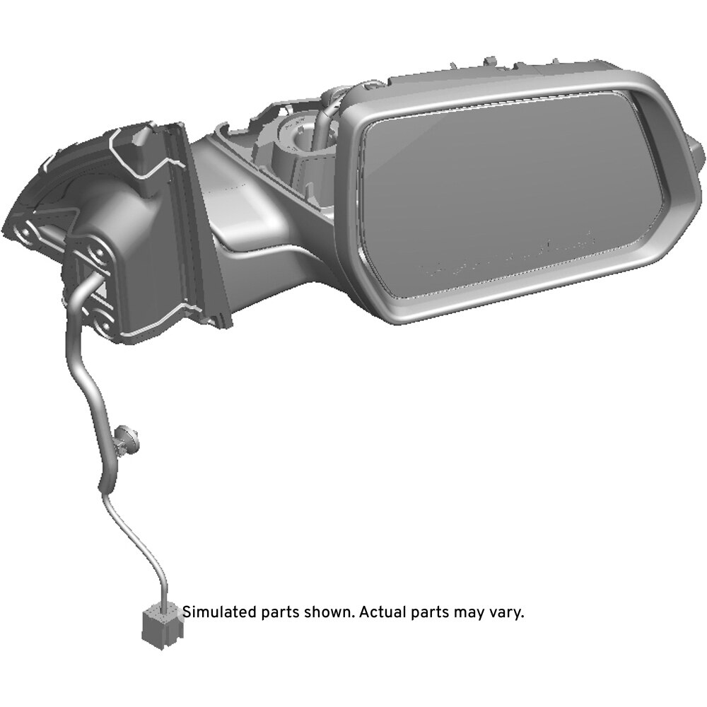 GM Genuine Parts Passenger Side Door Mirror without Cover